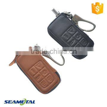 Car Genuine Leather Remote Key Cover Case For Volvo S60 XC60 V60 6 Button Accessories