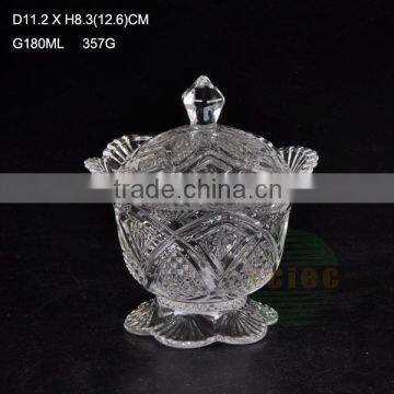 whole- sale glass candy dish transparent glass candy dish