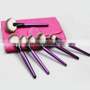 Hot sale 24pcs beautiful rose red makeup brushes factory supplier