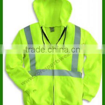 Hi Visibility zipper Hoodie