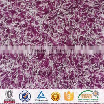 polyester cream velvet fabric