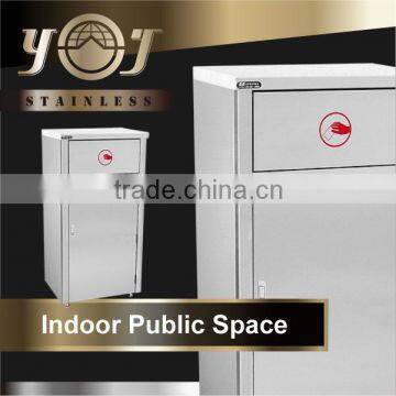 High Quality Hot Sell Stainless Steel Hotel Table Eco Dustbin