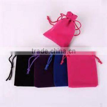 cheap fashion colorful velvet candy bag