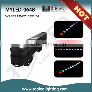 Indoor COB Pixel Bar 10x Tri-9W RGB 105W LED Matrix Light Piece Control