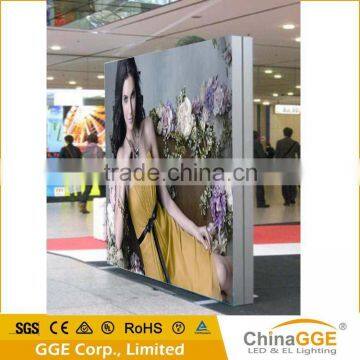 Apple store aluminum material frameless textile outdoor advertising light box