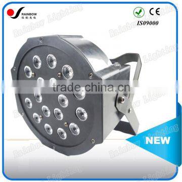 New Pro 18pcs 1W LED Flat Par Light RGBW 4in1 for Decration or Wedding