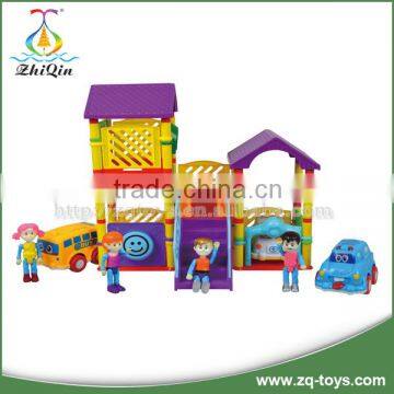 Self assemble toys kids interlocking building block toys for boys