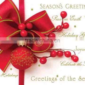 Christmas card printing.