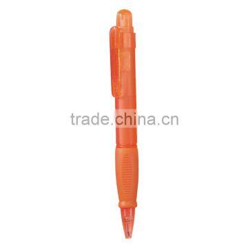 Plastic Tri-Grip Pen-Orange