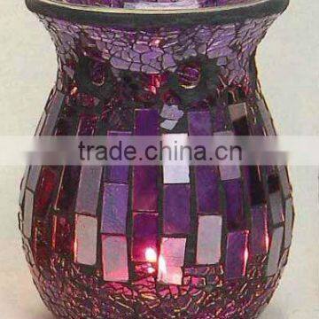 Mosaic glass oil burner