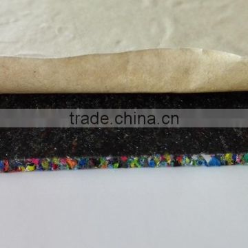 Self adhesive vinyl flooring underlayment of rubber foam