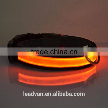 Glowing in The Dark Black Bands LED Collar For Dogs Lighted Dog Collars Colorful Pet Shop Products
