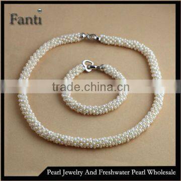 Pearl set designs/Freshwater pearl sets/Pearl necklace and bracelet