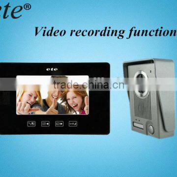 7" TFT door phone video entry system apartment video door phone system video home security alarm