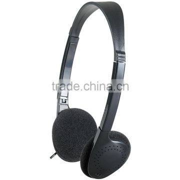 noise cancelling aviation headphone with three-pin plug