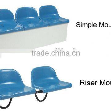 stadium seat sports chair plastic one-piece chair spectator PEseat