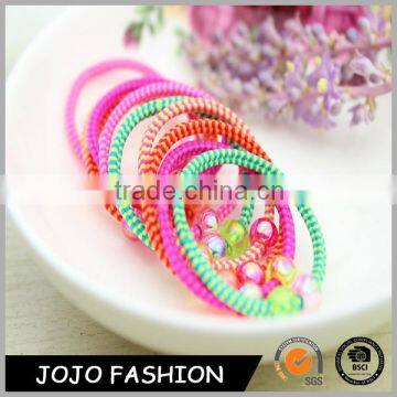 Plastic children hair rope new design multi-color fashion acrylic Hair band hair accessory