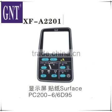 excavator parts PC200-6 6D95 monitor surface