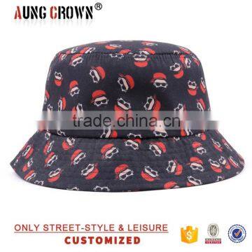 Custom print pattern american bucket hat