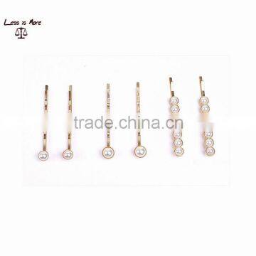 Wholesale cheap price pearl hair pin set,girls hair pin