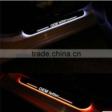 car accessory for INFINITI QX60 JX 2011-2015 door sill plate light LED moving scuff for INFINITI FX35 FX37 FX30 FX50 G25 G37 Q50