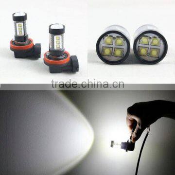 car accessory 80w led front car fog lamp h8 h9 h11 16 smd 800lm led fog lamp 12v auto led fog light bulb