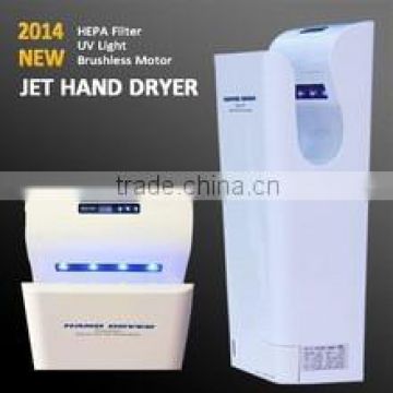 New Hygiene Jet Hand Dryer with UV lamp for public washroom