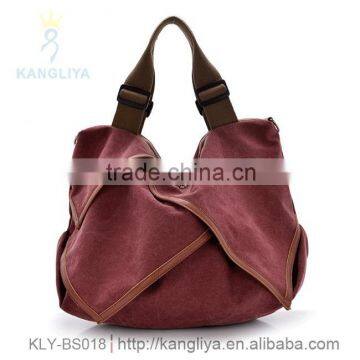 Dual purpose, canvas tote bag and shoulder bags, durable shoulder strap, material of shoulder strap cotton tape
