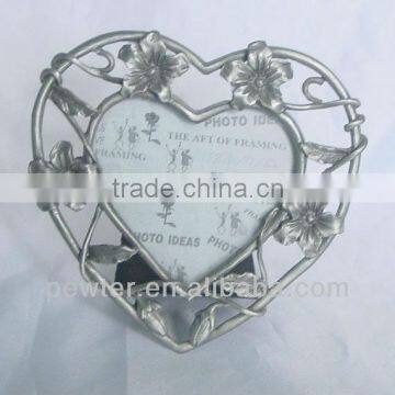 Alloy Love Heart Photo Frame