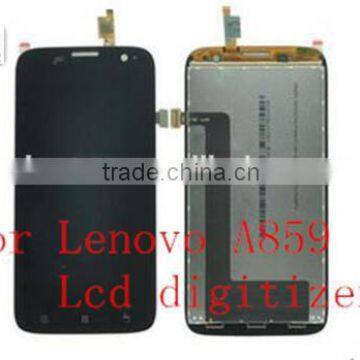 Mobile Phone LCD Display For Lenovo A859 LCD With Touch Digitizer Assembly Black