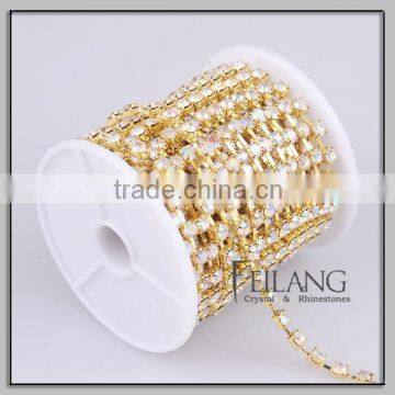 Crytal AB rhinestone chain