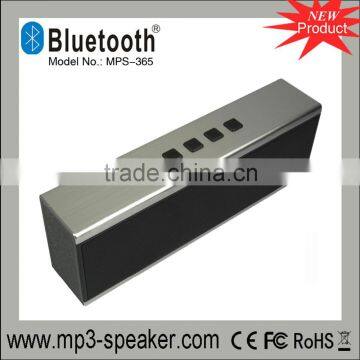 MPS-365 Super bass stereo portable bluetooth speaker aluminum