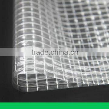 200*300D,used for Document bags and folders,Hot sales PVC Transparent mesh fabric