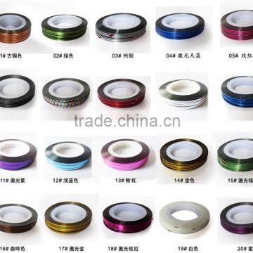 Fashion 40 Colors Nail Striping Tape for Nail Art Decoration Nail Tapes