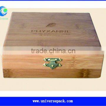 Metal Buckle Closure Box Wooden Customized Practical For Wholesale Boxed Export