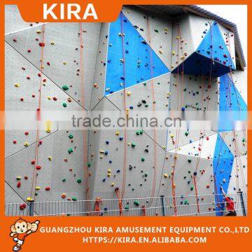 plastic rock climbing wall for kids entaining indoor or outdoor playground