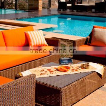 New Design Poly Rattan Garden Sofa Set - Synthetic Rattan Sofa Set Furniture -1.2mm Thickness Alu Frame Power Coating Hand Woven photo-4
