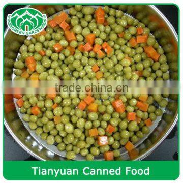 Canned Mixed Vegetable 70% Green Peas 30% Carrot