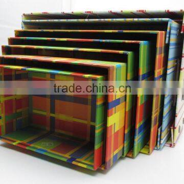 colorful different sizes gift packaging boxes