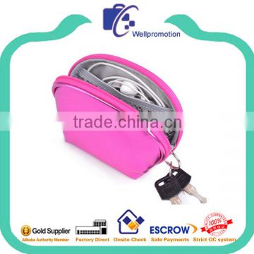 Small custom shell pu leather key holder for young