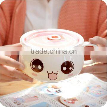 5-Inch High Quality Microwavable Ceramic Noodles Bowl