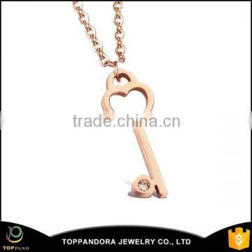 Stainless Steel Pendant key Shape Pendant, fashion gold pendant