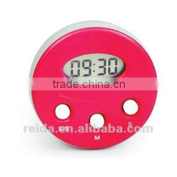 Round Shape Digital Timer with suction