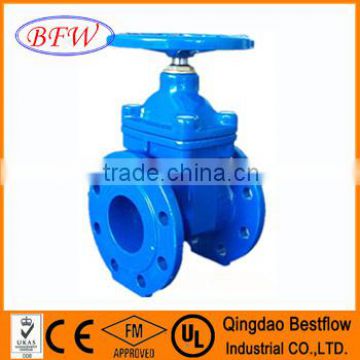 DIN3352 F4/F5 flanged end resilient seat non-rising stem gate valves