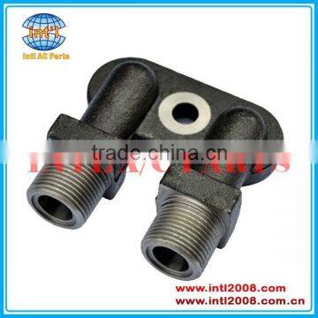 Air A/C Compressor Fitting Adapter Vertical O-Ring for ZEXEL TM13/15/16 Compressors Without Service Port