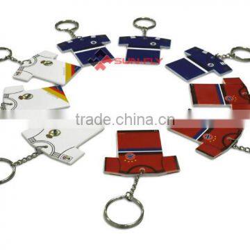 Sublimation T-shirt Shape Keychain,printable Polymer Keychain,customed Keychain Gift photo-5