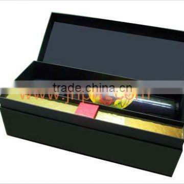 Luxury Cognac paper Box in Black Card Paper with Lid and Base box