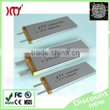 XTY853496 Rechargeable lithium polymer battery 3.7V 2100mah