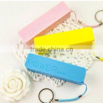 Emergency metal power bank 2600mah for promotion and gift