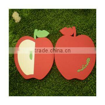 Promotional gifts customized durable apple silicone cup mat